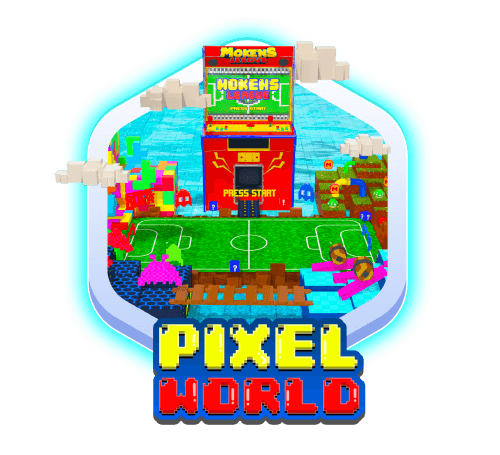 Pixel World stadium logo